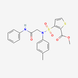 Methyl 3-{(4-methylphenyl)[2-oxo-2-(phenylamino)ethyl]sulfamoyl}thiophene-2-carboxylate