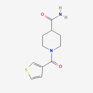 1-(Thiophene-3-carbonyl)piperidine-4-carboxamide