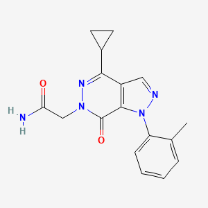 2-(4-cyclopropyl-7-oxo-1-(o-tolyl)-1H-pyrazolo[3,4-d]pyridazin-6(7H)-yl)acetamide