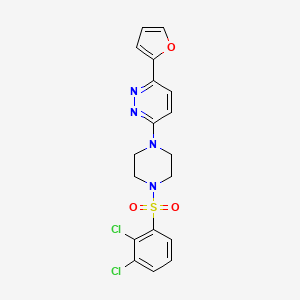 3-(4-((2,3-Dichlorophenyl)sulfonyl)piperazin-1-yl)-6-(furan-2-yl)pyridazine