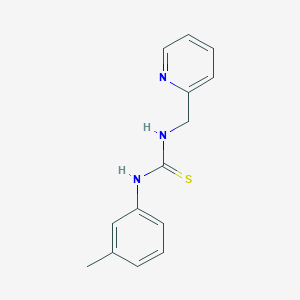 molecular formula C14H15N3S B2359216 1-(3-Methylphenyl)-3-(pyridin-2-ylmethyl)thiourea CAS No. 219766-79-7