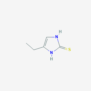 molecular formula C5H8N2S B2359240 4-ethyl-1H-imidazole-2-thiol CAS No. 4708-63-8