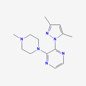 2-(3,5-Dimethylpyrazol-1-yl)-3-(4-methylpiperazin-1-yl)pyrazine