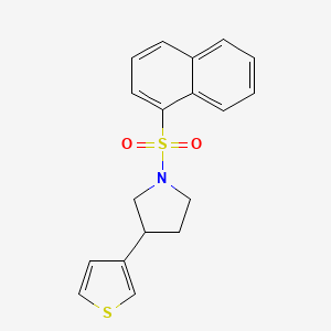 1-(Naphthalen-1-ylsulfonyl)-3-(thiophen-3-yl)pyrrolidine