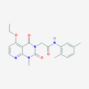 molecular formula C20H22N4O4 B2359266 N-(2,5-dimethylphenyl)-2-(5-ethoxy-1-methyl-2,4-dioxopyrido[2,3-d]pyrimidin-3-yl)acetamide CAS No. 1005304-14-2