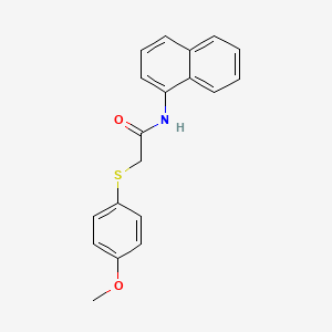 2-((4-methoxyphenyl)thio)-N-(naphthalen-1-yl)acetamide