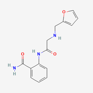 2-({2-[(2-Furylmethyl)amino]acetyl}amino)benzenecarboxamide