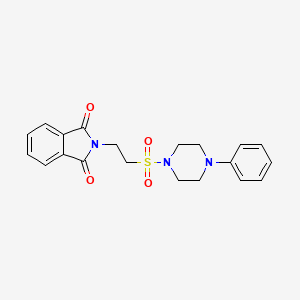 2-(2-((4-Phenylpiperazin-1-yl)sulfonyl)ethyl)isoindoline-1,3-dione