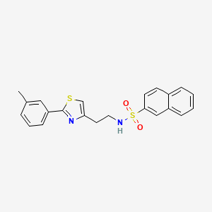 N-(2-(2-(m-tolyl)thiazol-4-yl)ethyl)naphthalene-2-sulfonamide