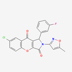 7-Chloro-1-(3-fluorophenyl)-2-(5-methylisoxazol-3-yl)-1,2-dihydrochromeno[2,3-c]pyrrole-3,9-dione