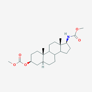 Carbonic acid, (3beta,5alpha,17beta)-17-((methoxycarbonyl)amino)androstan-3-yl methyl ester