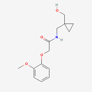 N-((1-(hydroxymethyl)cyclopropyl)methyl)-2-(2-methoxyphenoxy)acetamide