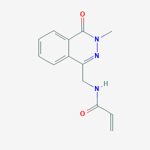 molecular formula C13H13N3O2 B2359333 N-[(3-Methyl-4-oxophthalazin-1-yl)methyl]prop-2-enamide CAS No. 2361642-46-6