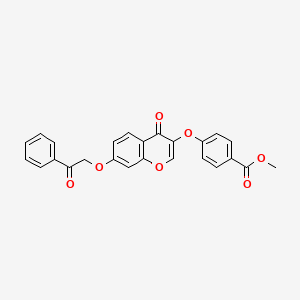 Methyl 4-(4-oxo-7-phenacyloxychromen-3-yl)oxybenzoate