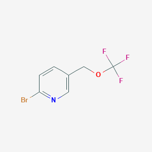 molecular formula C7H5BrF3NO B2359362 2-Bromo-5-(trifluoromethoxymethyl)pyridine CAS No. 2306272-03-5