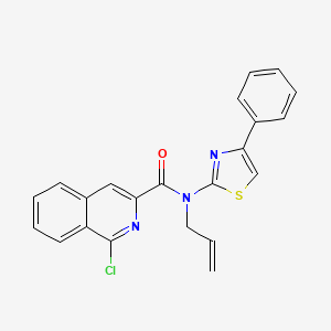 1-chloro-N-(4-phenyl-1,3-thiazol-2-yl)-N-prop-2-enylisoquinoline-3-carboxamide