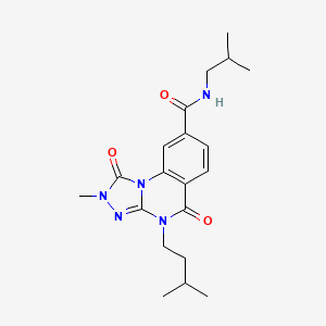 N-isobutyl-2-methyl-4-(3-methylbutyl)-1,5-dioxo-1,2,4,5-tetrahydro[1,2,4]triazolo[4,3-a]quinazoline-8-carboxamide