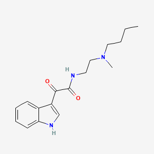 molecular formula C17H23N3O2 B2359407 N-(2-(丁基(甲基)氨基)乙基)-2-(1H-吲哚-3-基)-2-氧代乙酰胺 CAS No. 852368-23-1