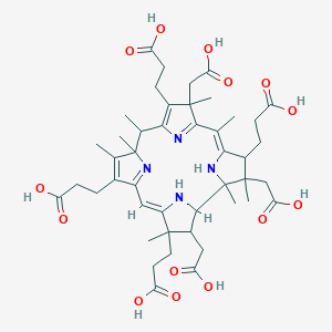 3-[(4Z,15Z)-8,13,17-tris(2-carboxyethyl)-2,7,18-tris(carboxymethyl)-1,2,5,7,10,11,12,17-octamethyl-3,10,18,19,21,24-hexahydrocorrin-3-yl]propanoic acid
