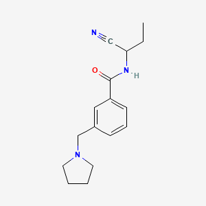 N-(1-cyanopropyl)-3-[(pyrrolidin-1-yl)methyl]benzamide