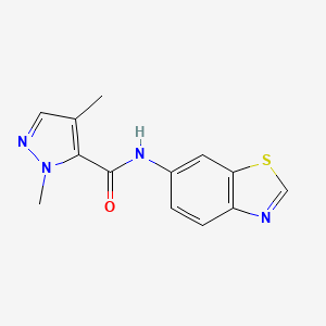 N-(benzo[d]thiazol-6-yl)-1,4-dimethyl-1H-pyrazole-5-carboxamide