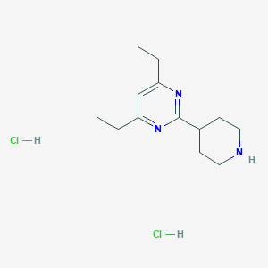 4,6-Diethyl-2-piperidin-4-ylpyrimidine;dihydrochloride