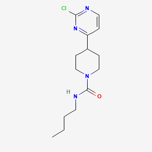 molecular formula C14H21ClN4O B2359476 N-Butyl-4-(2-chloropyrimidin-4-yl)piperidine-1-carboxamide CAS No. 2224275-82-3