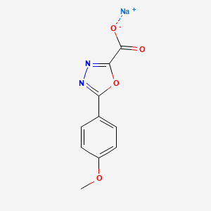 Sodium;5-(4-methoxyphenyl)-1,3,4-oxadiazole-2-carboxylate