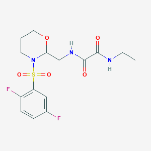 N'-[[3-(2,5-difluorophenyl)sulfonyl-1,3-oxazinan-2-yl]methyl]-N-ethyloxamide