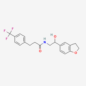 N-(2-(2,3-dihydrobenzofuran-5-yl)-2-hydroxyethyl)-3-(4-(trifluoromethyl)phenyl)propanamide