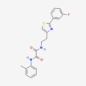 N1-(2-(2-(3-fluorophenyl)thiazol-4-yl)ethyl)-N2-(o-tolyl)oxalamide