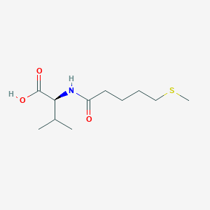 molecular formula C11H21NO3S B2359510 (2S)-3-Methyl-2-(5-methylsulfanylpentanoylamino)butanoic acid CAS No. 1825160-93-7