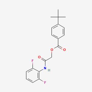 molecular formula C19H19F2NO3 B2359511 [2-(2,6-Difluoroanilino)-2-oxoethyl] 4-tert-butylbenzoate CAS No. 387841-51-2