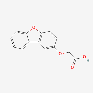 molecular formula C14H10O4 B2359539 2-二苯并呋喃-2-氧基乙酸 CAS No. 743440-23-5