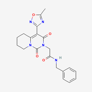 N-benzyl-2-[4-(5-methyl-1,2,4-oxadiazol-3-yl)-1,3-dioxo-5,6,7,8-tetrahydro-1H-pyrido[1,2-c]pyrimidin-2(3H)-yl]acetamide