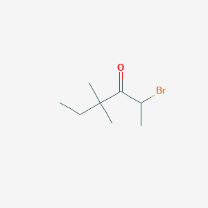 molecular formula C8H15BrO B2359554 2-Bromo-4,4-dimethylhexan-3-one CAS No. 65840-85-9
