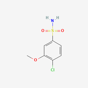 molecular formula C7H8ClNO3S B2359560 4-氯-3-甲氧基苯磺酰胺 CAS No. 749253-53-0