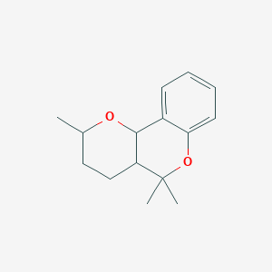 molecular formula C15H20O2 B2359561 2,5,5-Trimethyl-3,4,4a,10b-tetrahydro-2H,5H-pyrano[3,2-c]chromene CAS No. 313693-37-7