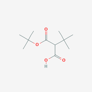 molecular formula C11H20O4 B2359570 2-(Tert-butyl carboxy)-3,3-dimethylbutanoic acid CAS No. 1955494-78-6