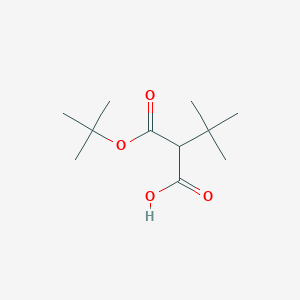 molecular formula C11H20O4 B2359570 2-(Tert-butylcarboxy)-3,3-dimethylbutansäure CAS No. 1955494-78-6