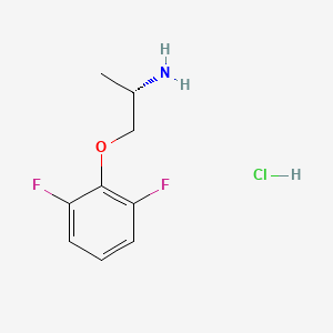 molecular formula C9H12ClF2NO B2359579 (2S)-1-(2,6-difluorophenoxy)propan-2-amine hydrochloride CAS No. 1955475-03-2