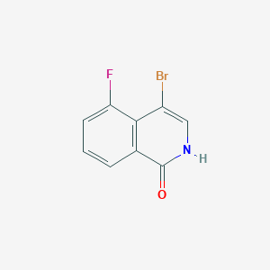 molecular formula C9H5BrFNO B2359586 4-Bromo-5-fluoroisoquinolin-1(2H)-one CAS No. 1207448-50-7