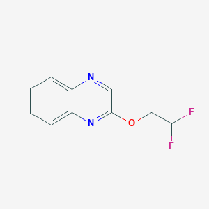 molecular formula C10H8F2N2O B2359587 2-(2,2-Difluoroethoxy)quinoxaline CAS No. 2198968-73-7