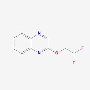 molecular formula C10H8F2N2O B2359587 2-(2,2-二氟乙氧基)喹喔啉 CAS No. 2198968-73-7