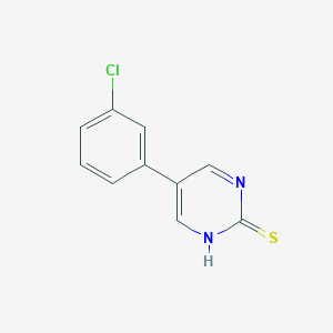 molecular formula C10H7ClN2S B2359597 5-(3-Chlorophenyl)-2-pyrimidinethiol CAS No. 344281-77-2