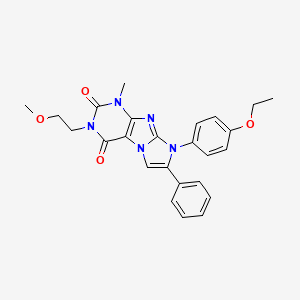 8-(4-ethoxyphenyl)-3-(2-methoxyethyl)-1-methyl-7-phenyl-1H-imidazo[2,1-f]purine-2,4(3H,8H)-dione