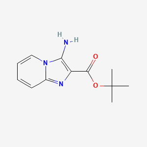 molecular formula C12H15N3O2 B2359609 Tert-butyl 3-aminoimidazo[1,2-a]pyridine-2-carboxylate CAS No. 2248345-66-4