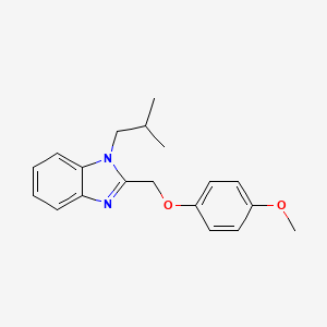 molecular formula C19H22N2O2 B2359610 1-异丁基-2-(4-甲氧基苯氧基甲基)-1H-苯并咪唑 CAS No. 428857-15-2