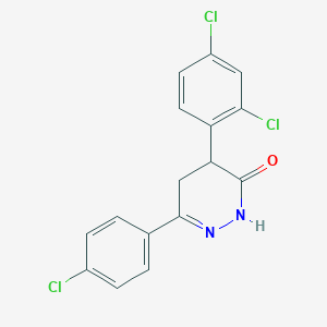 6-(4-chlorophenyl)-4-(2,4-dichlorophenyl)-4,5-dihydro-3(2H)-pyridazinone