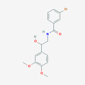 molecular formula C17H18BrNO4 B2359630 3-bromo-N-(2-(3,4-dimethoxyphenyl)-2-hydroxyethyl)benzamide CAS No. 1797964-17-0